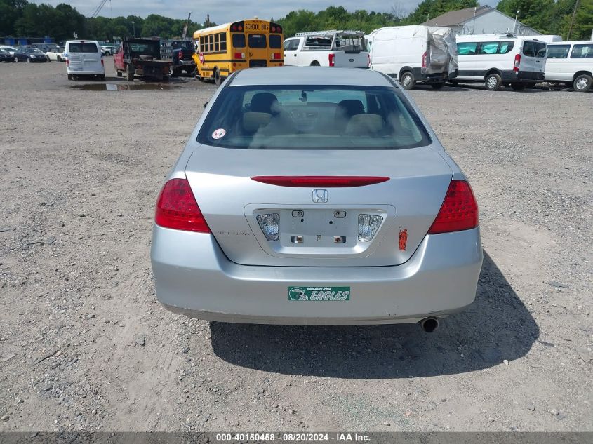 2007 Honda Accord 2.4 Ex VIN: 1HGCM55747A113654 Lot: 40150458