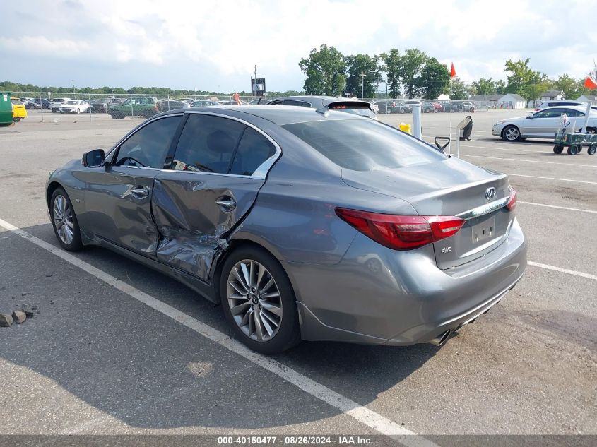 2018 Infiniti Q50 3.0T Luxe VIN: JN1EV7AR2JM610430 Lot: 40150477