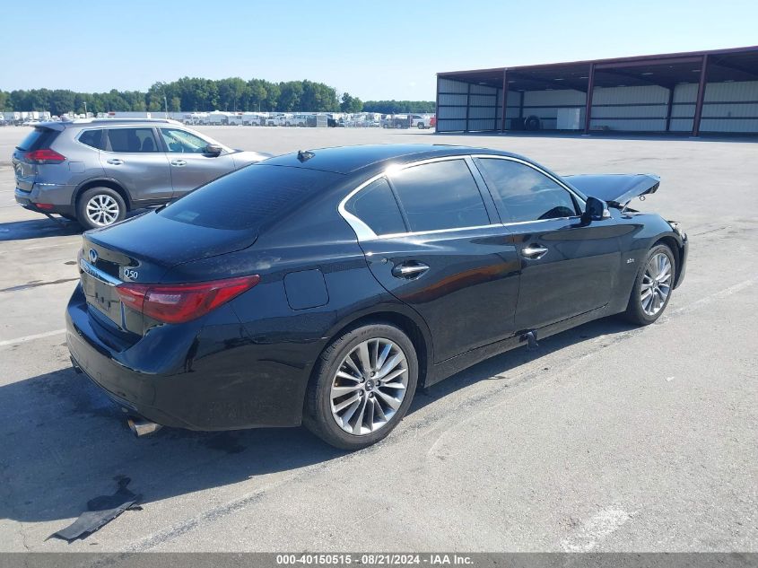 2019 Infiniti Q50 3.0T Luxe VIN: JN1EV7AR9KM551068 Lot: 40150515