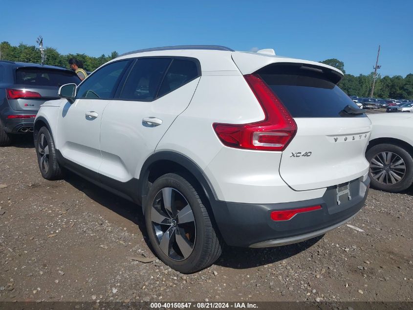 2021 Volvo Xc40 T5 Momentum VIN: YV4162UK7M2431954 Lot: 40150547