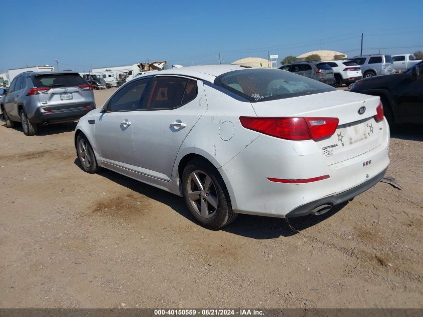 2015 Kia Optima Lx VIN: 5XXGM4A7XFG440501 Lot: 40150559