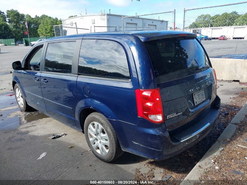 2016 Dodge Grand Caravan Se VIN: 2C4RDGBG5GR115157 Lot: 40150603