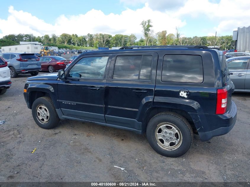 2012 Jeep Patriot Sport VIN: 1C4NJPBA5CD706251 Lot: 40150608