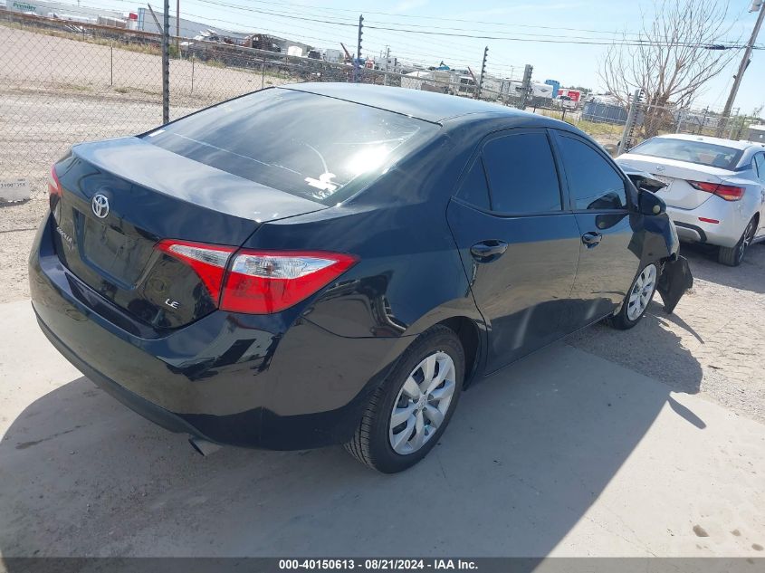 2016 TOYOTA COROLLA LE - 2T1BURHE7GC672543