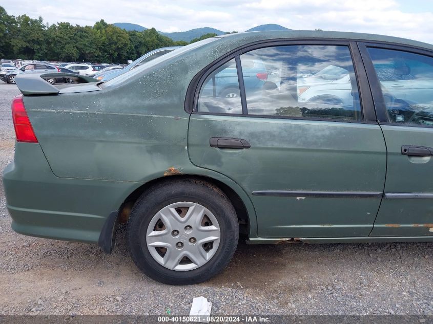 2004 Honda Civic Vp VIN: 1HGES16334L006923 Lot: 40150621