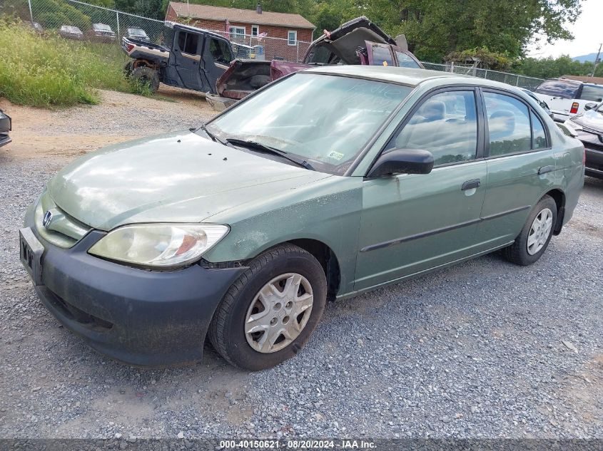 2004 Honda Civic Vp VIN: 1HGES16334L006923 Lot: 40150621