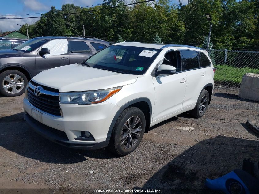 5TDJKRFH4GS303046 2016 TOYOTA HIGHLANDER - Image 2