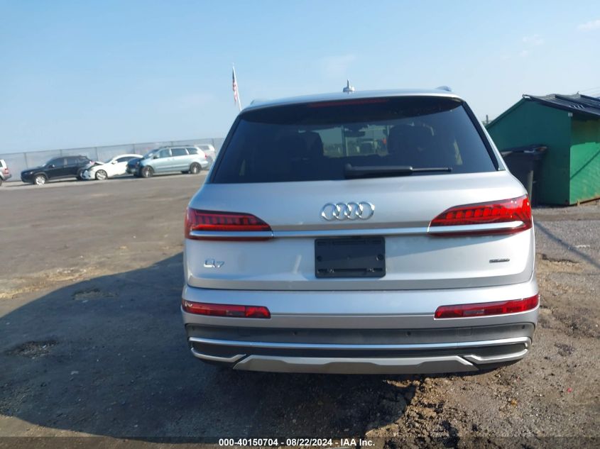 2022 Audi Q7 Premium 45 Tfsi Quattro Tiptronic VIN: WA1AJBF71ND012007 Lot: 40150704