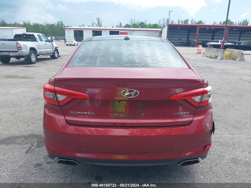 2015 Hyundai Sonata Limited VIN: 5NPE34AF1FH104001 Lot: 40150722