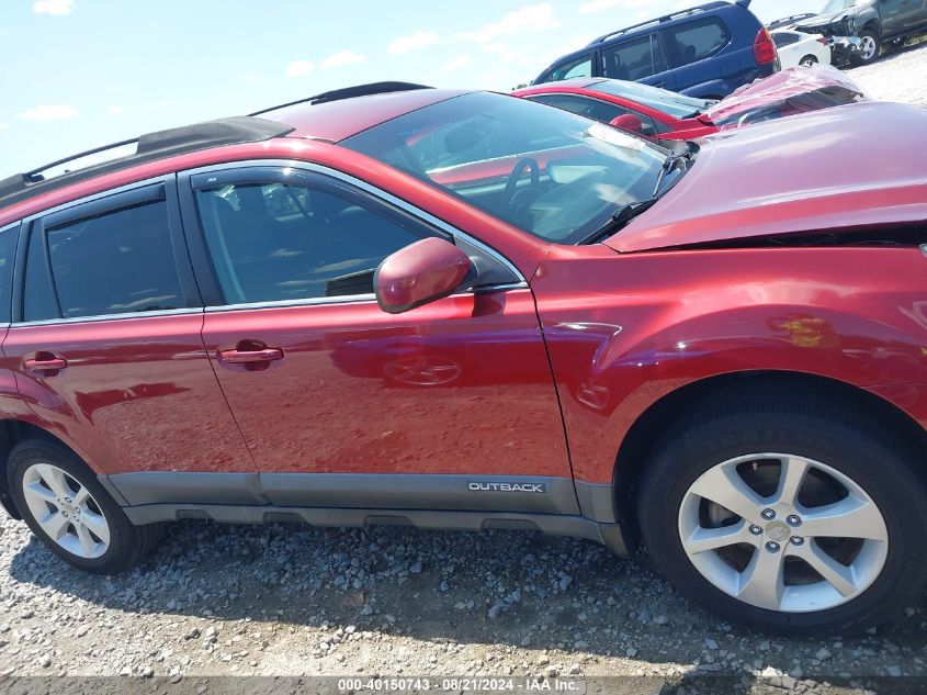 2014 Subaru Outback 2.5I Premium VIN: 4S4BRBCC3E3300696 Lot: 40150743