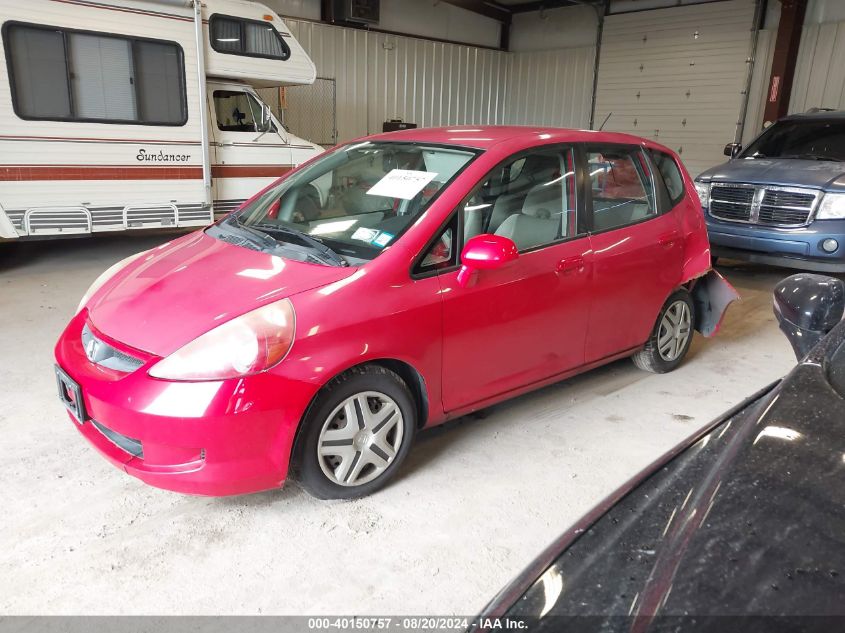 2007 Honda Fit VIN: JHMGD38417S023053 Lot: 40150757