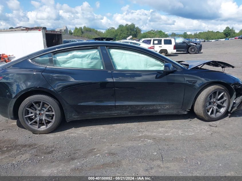 2022 Tesla Model 3 Long Range Dual Motor All-Wheel Drive VIN: 5YJ3E1EB6NF249880 Lot: 40150852