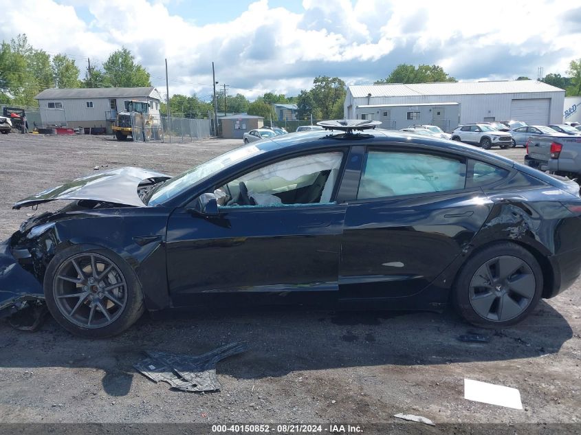 2022 Tesla Model 3 Long Range Dual Motor All-Wheel Drive VIN: 5YJ3E1EB6NF249880 Lot: 40150852