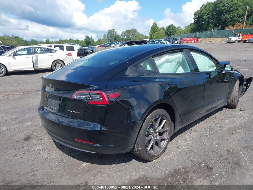 VIN 5YJ3E1EB6NF249880 2022 Tesla Model 3, Long Rang... no.4