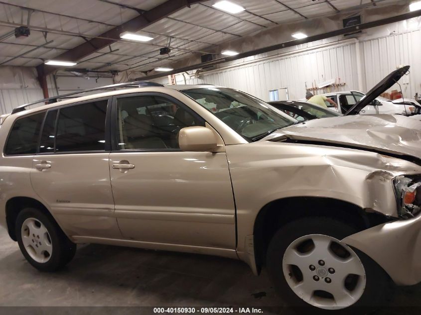 2007 Toyota Highlander Limited V6 VIN: JTEEP21A470194378 Lot: 40150930