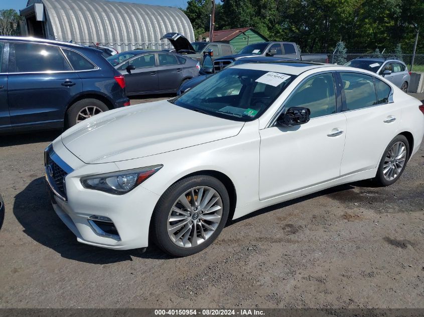 2018 Infiniti Q50 3.0T Luxe VIN: JN1EV7AR1JM443882 Lot: 40150954