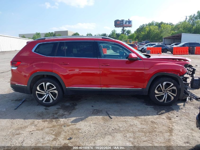 2021 Volkswagen Atlas 3.6L V6 Sel Premium VIN: 1V2TR2CA8MC500400 Lot: 40150974