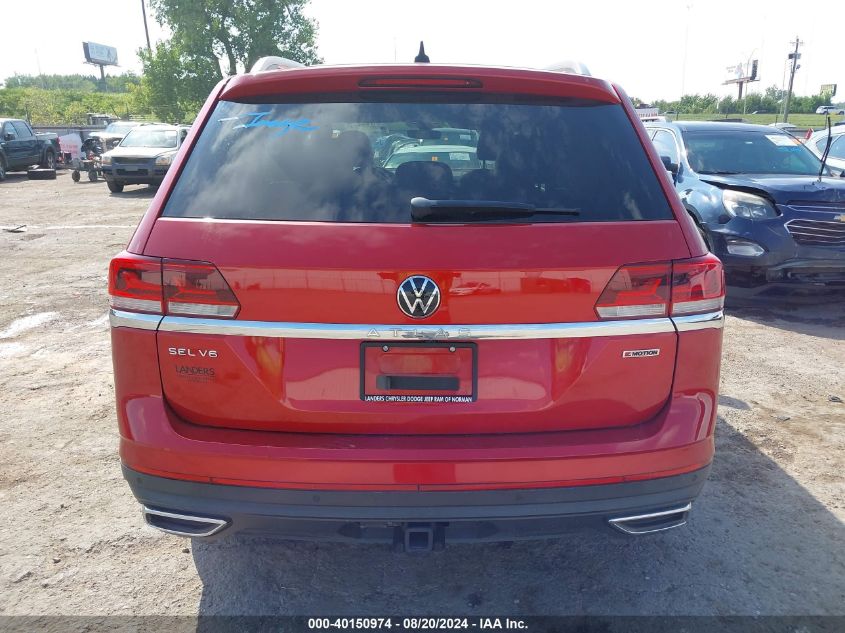 2021 Volkswagen Atlas 3.6L V6 Sel Premium VIN: 1V2TR2CA8MC500400 Lot: 40150974