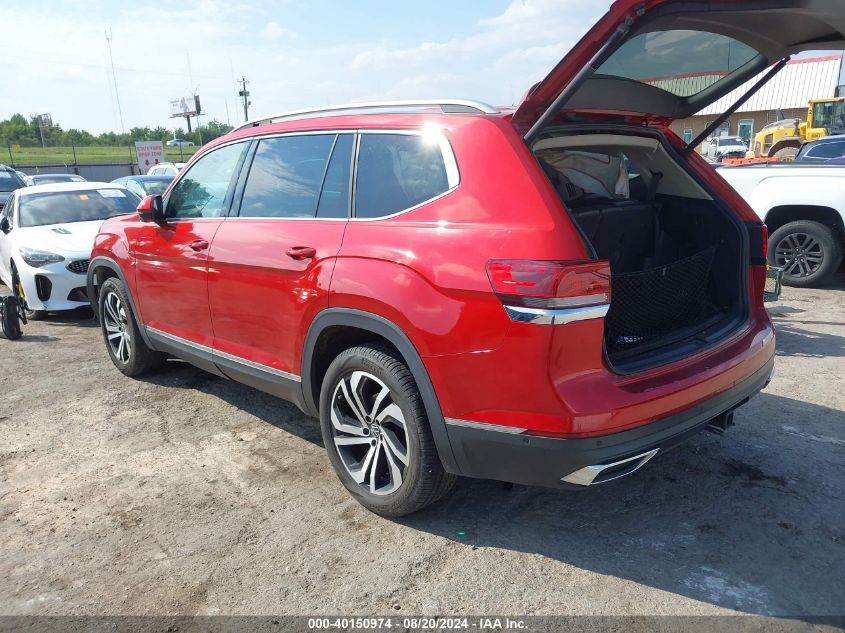 2021 Volkswagen Atlas 3.6L V6 Sel Premium VIN: 1V2TR2CA8MC500400 Lot: 40150974