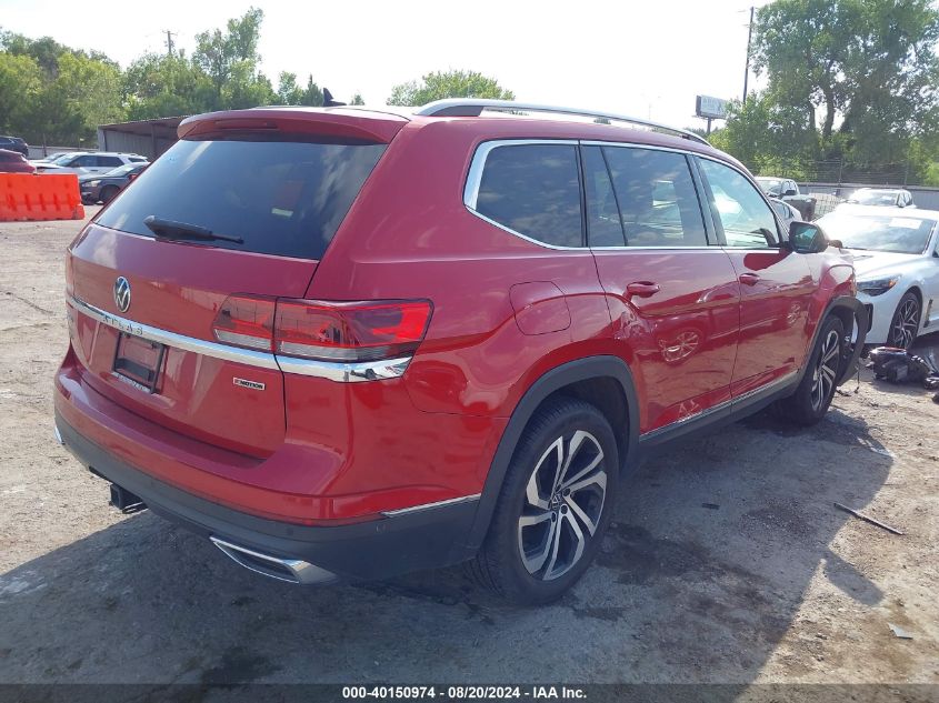 2021 Volkswagen Atlas 3.6L V6 Sel Premium VIN: 1V2TR2CA8MC500400 Lot: 40150974