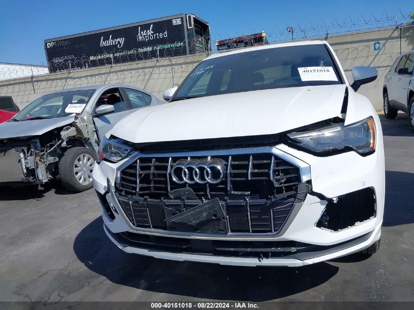 2020 Audi Q3 Premium 45 Tfsi Quattro Tiptronic VIN: WA1AECF34L1113435 Lot: 40151018