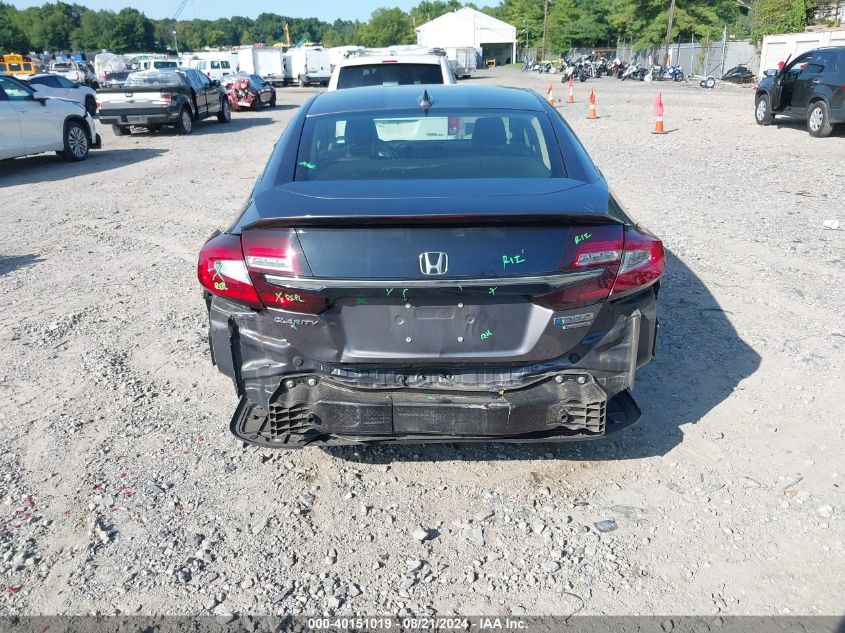 2018 Honda Clarity Plug-In Hybrid Touring VIN: JHMZC5F36JC002220 Lot: 40151019