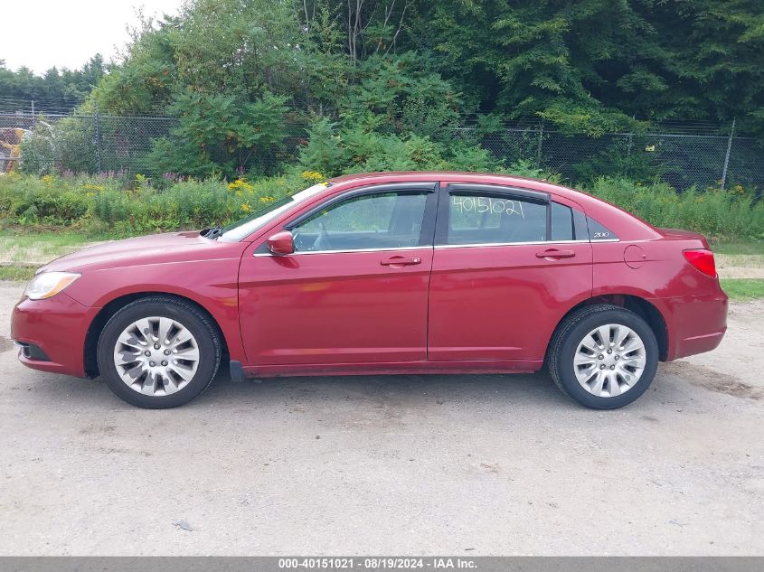 2012 Chrysler 200 Lx VIN: 1C3CCBAB5CN167207 Lot: 40151021