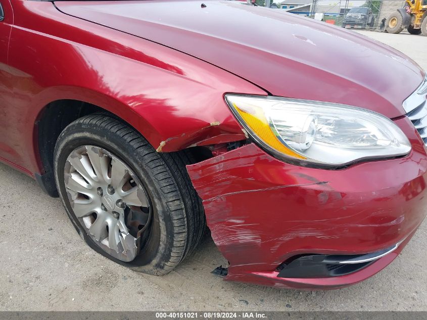 2012 Chrysler 200 Lx VIN: 1C3CCBAB5CN167207 Lot: 40151021