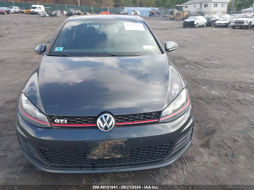 2015 Volkswagen Golf Gti 2.0T Se 4-Door VIN: 3VW5T7AUXFM021724 Lot: 40151041