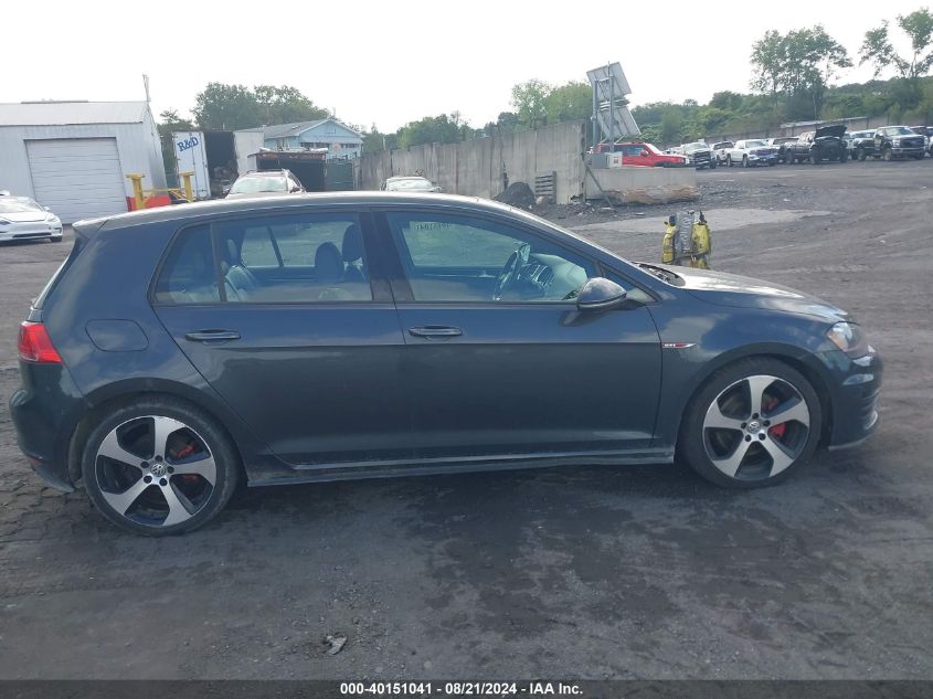 2015 Volkswagen Golf Gti 2.0T Se 4-Door VIN: 3VW5T7AUXFM021724 Lot: 40151041