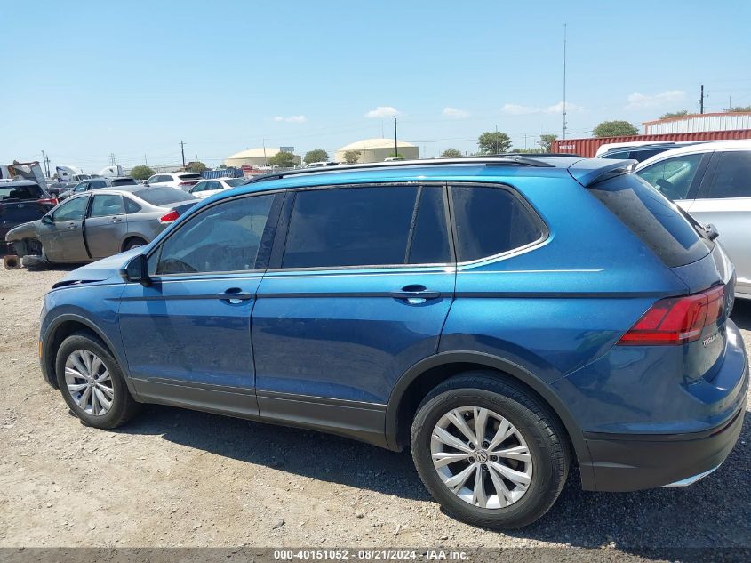 2019 Volkswagen Tiguan S VIN: 3VV1B7AX1KM184496 Lot: 40151052