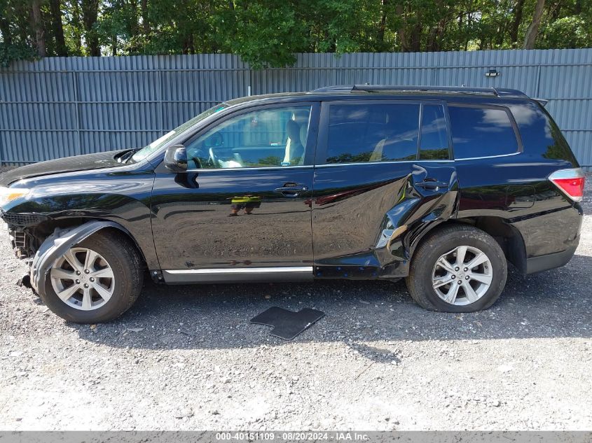 2013 Toyota Highlander Se V6 VIN: 5TDBK3EH2DS237840 Lot: 40151109