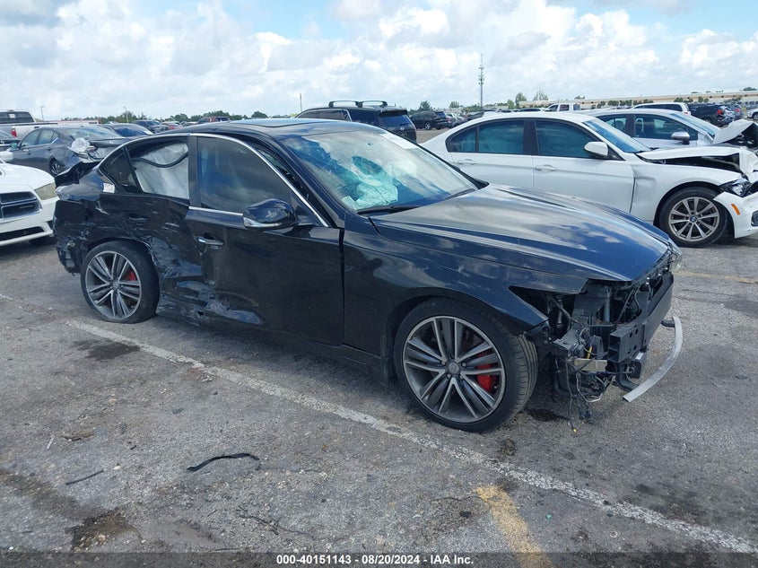 VIN JN1FV7AR2KM801285 2019 INFINITI Q50 3.0T RED SPORT 400