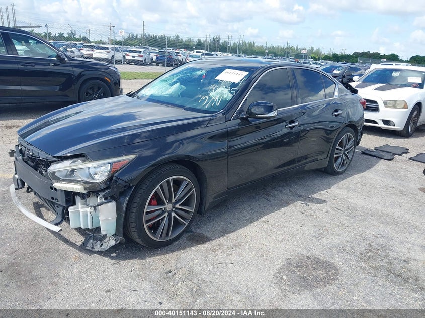 VIN JN1FV7AR2KM801285 2019 INFINITI Q50 3.0T RED SPORT 400