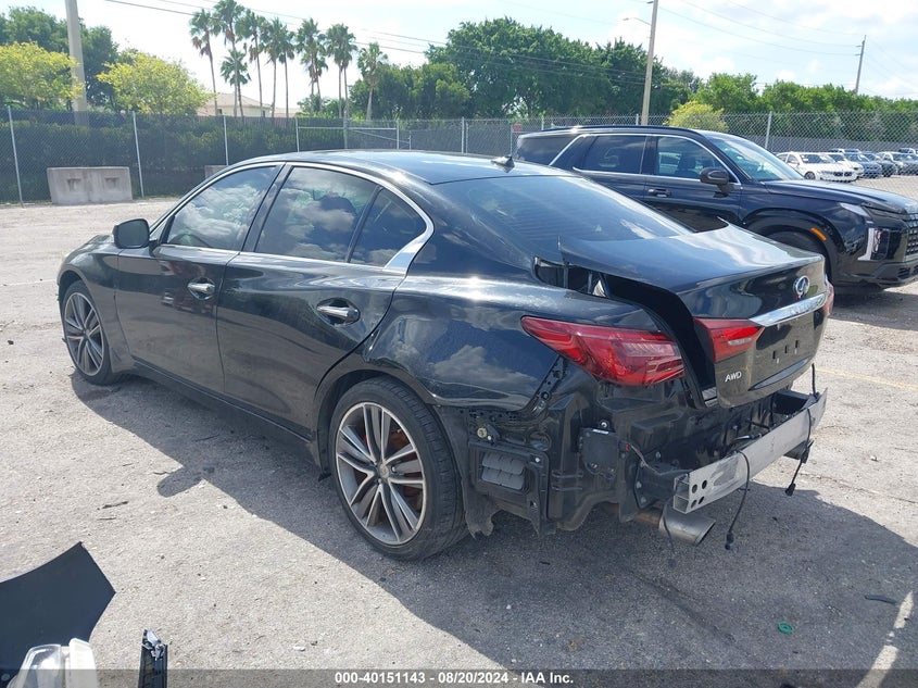 VIN JN1FV7AR2KM801285 2019 INFINITI Q50 3.0T RED SPORT 400