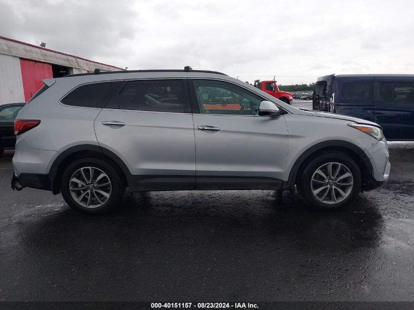 2017 Hyundai Santa Fe Limited VIN: KM8SNDHF2HU186733 Lot: 40151157