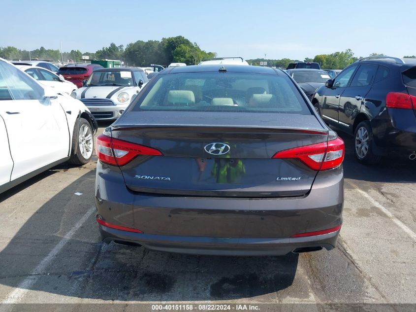 2016 Hyundai Sonata Limited VIN: 5NPE34AF5GH322444 Lot: 40151158