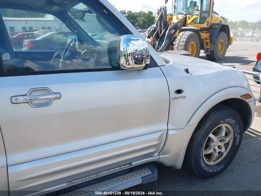 2001 Mitsubishi Montero Limited VIN: JA4MW51R61J026523 Lot: 40151239