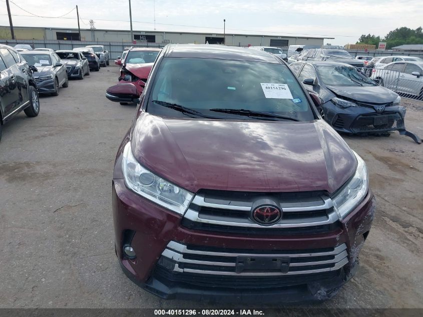 2018 Toyota Highlander Le/Le Plus VIN: 5TDZZRFH7JS278164 Lot: 40151296