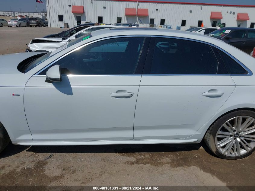 2017 AUDI A4 2.0T PREMIUM - WAUENAF44HN018603