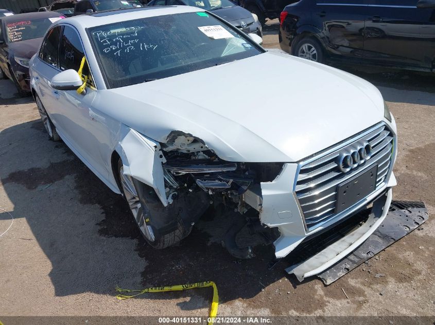 2017 Audi A4 Premium Plus VIN: WAUENAF44HN018603 Lot: 40151331