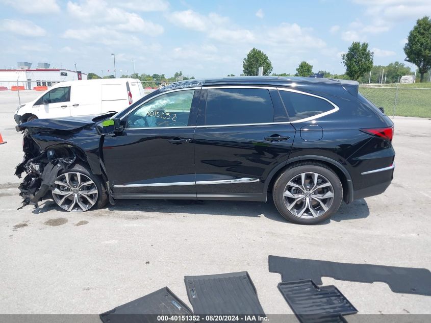 2024 Acura Mdx Technology Package VIN: 5J8YE1H40RL024989 Lot: 40151352