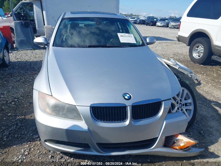 2007 BMW 328I I VIN: WBAVA33587KX73225 Lot: 40151353