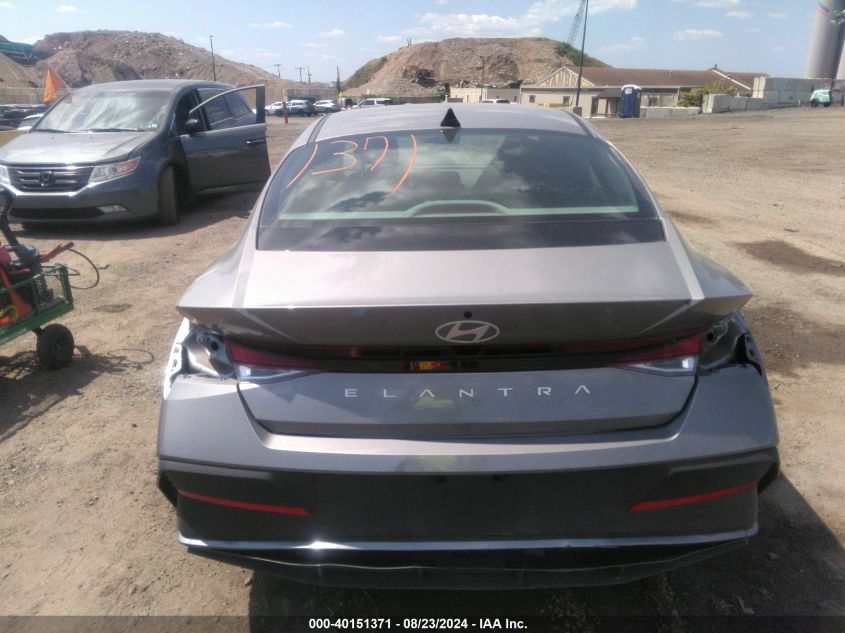 2024 Hyundai Elantra Sel VIN: KMHLM4DGXRU729950 Lot: 40151371