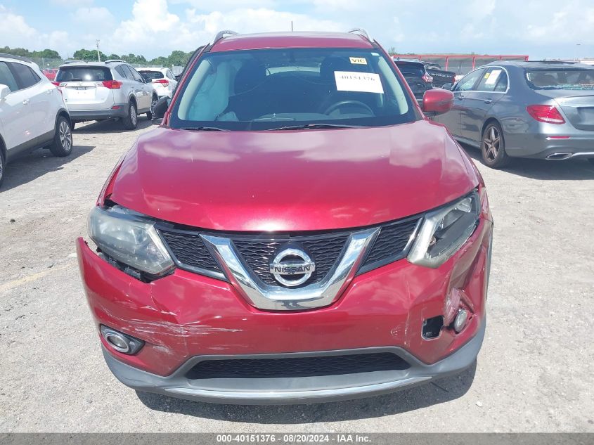 2016 Nissan Rogue S/Sl/Sv VIN: 5N1AT2MT9GC853710 Lot: 40151376