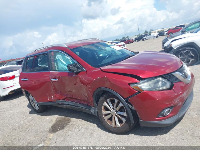 2016 Nissan Rogue S/Sl/Sv VIN: 5N1AT2MT9GC853710 Lot: 40151376