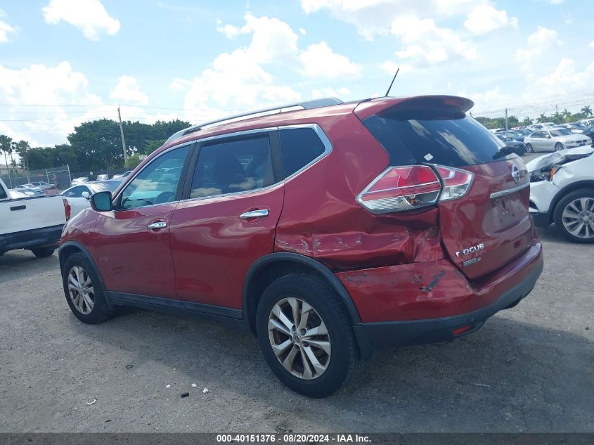 2016 Nissan Rogue S/Sl/Sv VIN: 5N1AT2MT9GC853710 Lot: 40151376