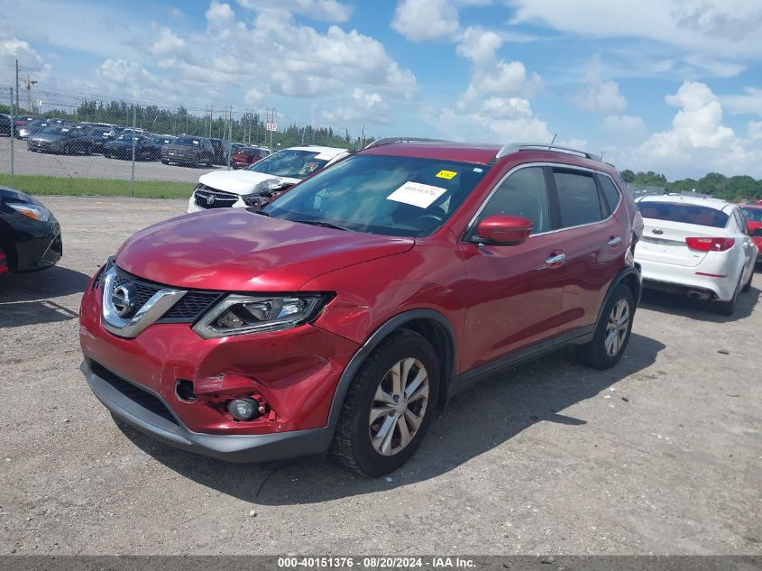 2016 Nissan Rogue S/Sl/Sv VIN: 5N1AT2MT9GC853710 Lot: 40151376