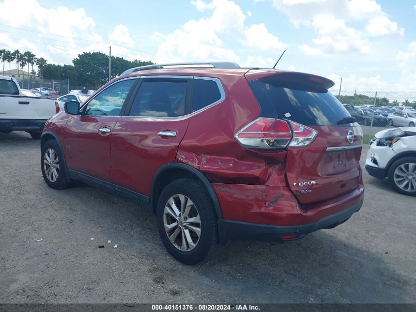 2016 Nissan Rogue S/Sl/Sv VIN: 5N1AT2MT9GC853710 Lot: 40151376