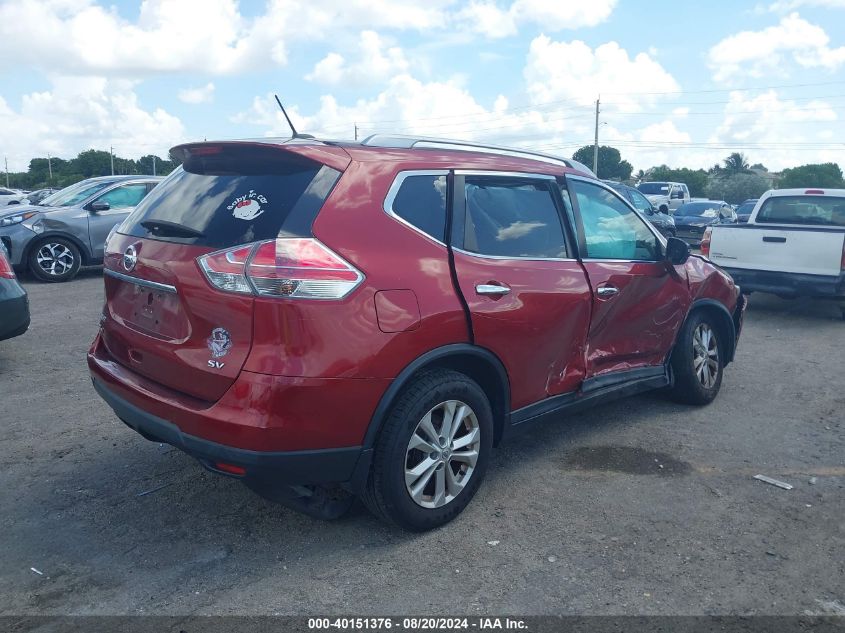 2016 Nissan Rogue S/Sl/Sv VIN: 5N1AT2MT9GC853710 Lot: 40151376